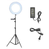 Maxbell 14inch Dimmable LED Ring Light Camera Fill Light with Tripod and Phone Clip