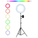 Maxbell 14inch Dimmable LED Ring Light Camera Fill Light with Tripod and Phone Clip