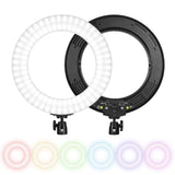 Maxbell 14inch Dimmable LED Ring Light Camera Fill Light with Tripod and Phone Clip