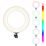 Maxbell 14inch Dimmable LED Ring Light Camera Fill Light with Tripod and Phone Clip