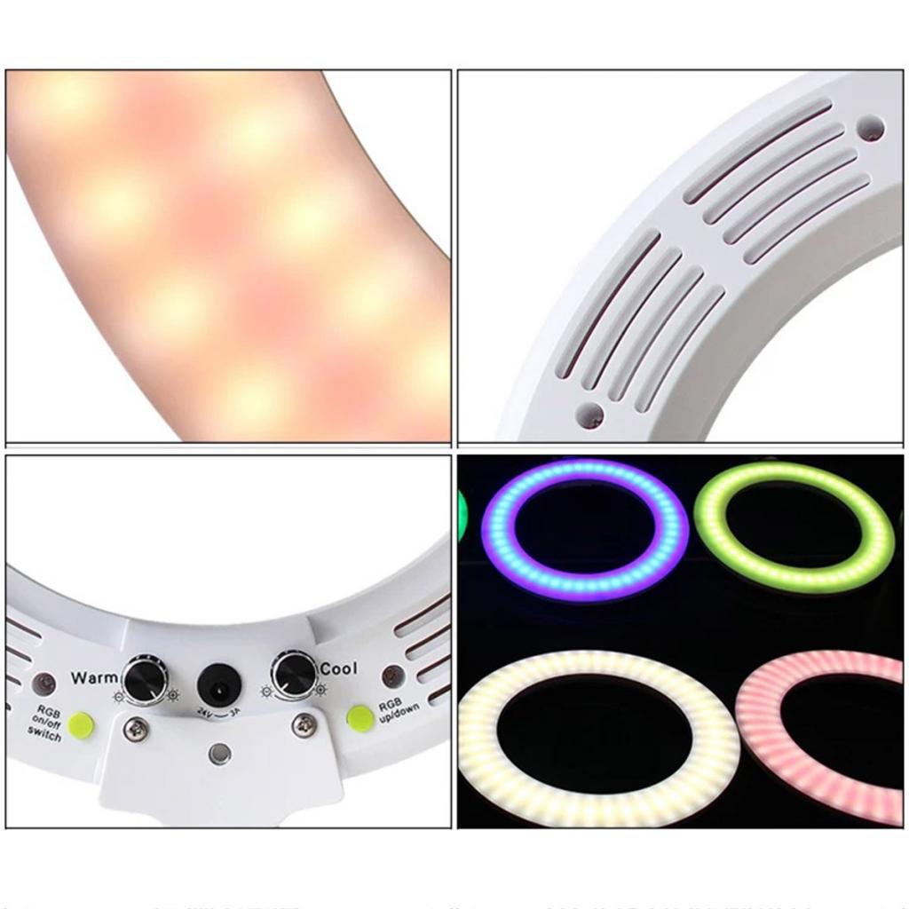 Maxbell Adjustable 14in LED Ring Light Video Photography Camera Fill Lamp Stand