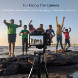Maxbell Tripod Camera With Bluetooth Remote Phone Holder Mount Stand Universal-Black