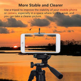 Maxbell Tripod Camera With Bluetooth Remote Phone Holder Mount Stand Universal-Black