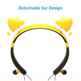 Maxbell Wireless Bluetooth Stereo Headset Cute Headphone with/Microphone Yellow