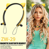 Maxbell Wireless Bluetooth Stereo Headset Cute Headphone with/Microphone Yellow