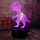 Maxbell 7 Colors Dinosaur Touch 3D LED Lamp Animal Night Light Gift for Kids