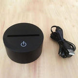 Maxbell 7 Colors Dinosaur Touch 3D LED Lamp Animal Night Light Gift for Kids