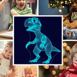 Maxbell 7 Colors Dinosaur Touch 3D LED Lamp Animal Night Light Gift for Kids