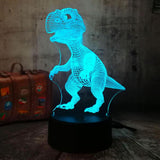 Maxbell 7 Colors Dinosaur Touch 3D LED Lamp Animal Night Light Gift for Kids