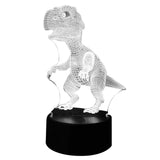 Maxbell 7 Colors Dinosaur Touch 3D LED Lamp Animal Night Light Gift for Kids