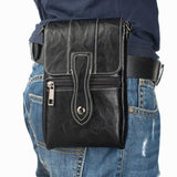 Maxbell PU Leather Outdoor Wrist Pouch Mobile Cell Phone Bag Universal Black