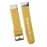 Maxbell 22mm Quick-release Replacement Silicone Strap for Garmin fenix5 935 Yellow