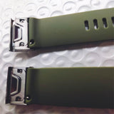 Maxbell 22mm Quick-release Replacement Silicone Strap for Garmin fenix5 935 Green