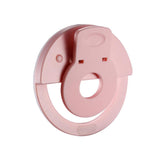 Maxbell Portable USB Charge LED Selfie Ring Light Phone Enhancing Light - Pink