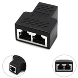 Maxbell 1 Pc RJ45 1 To 2 Ways LAN Ethernet Network Cable Splitter Connector Adapter
