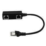Maxbell RJ45 Male to 2 Female LAN Ethernet Network Splitter Coupler Adapter Cable
