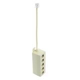 Maxbell 5 Way Outlet 4C RJ11 Telephone Phone Modular Jack Line Splitter Adapter