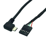 Maxbell Micro USB Male to Dupont 5Pin Female Header Motherboard Cable Cord Line