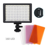Maxbell Universal 160 LED Video Camera HD Light for Camera Video Camcorder