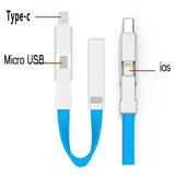 Maxbell Multi Charging Cable Type C/Micro 3 In 1 Magnetic Charger Cable for phone
