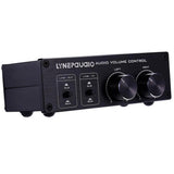 Max 2 Input and 2 Output Front Volume Adjustment Controller, Dual Audio Source