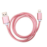 Maxbell Heavy Duty USB Charger Charging Lead Data Cable 1 Meter for iPhone Rose Gold