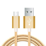Maxbell Heavy Duty USB Charger Charging Lead Data Cable 2M for Android Golden