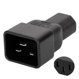 Maxbell IEC 320 C20 3-Pin Male To C13 Female Plug Power Supply Converter Adapter
