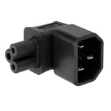 Maxbell IEC320-C14 to C5 Angle AC Adapter Electrical Socket Converter Plug