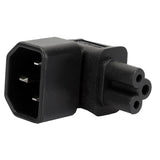 Maxbell IEC320-C14 to C5 Angle AC Adapter Electrical Socket Converter Plug