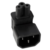 Maxbell IEC320-C14 to C5 Angle AC Adapter Electrical Socket Converter Plug