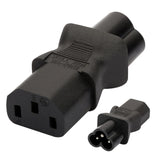Maxbell IEC 320 C13 to IEC C6,IEC 3Pin female to 3Pin male power adapter C13 to c6