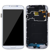 Maxbell LCD Touch Screen Replacement Parts with Frame for Samsung S4 White