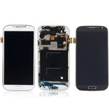 Maxbell LCD Touch Screen Replacement Parts with Frame for Samsung S4 White