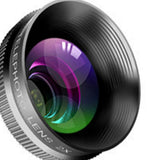 Max Seven-in-one set of mobile phone lenses Fisheye Wide Angle+Macro Lens Black