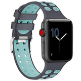 Maxbell Silicone Strap Sport double-color for Apple i watch1/2/3/4 42/44MM 7