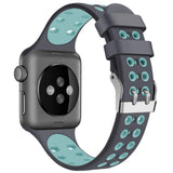 Maxbell Silicone Strap Sport double-color for Apple i watch1/2/3/4 42/44MM 7