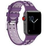 Maxbell Silicone Strap Sport double-color for Apple i watch1/2/3/4 42/44MM 10