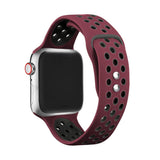 Maxbell Dual-color Perforated Sports Watchband for Apple iWATCH 1234 38/40MM 2