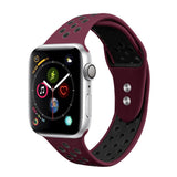 Maxbell Dual-color Perforated Sports Watchband for Apple iWATCH 1234 38/40MM 2