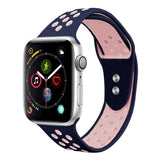 Maxbell Dual-color Perforated Sports Watchband for Apple iWATCH 1234 38/40MM 3
