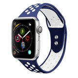 Maxbell Dual-color Perforated Sports Watchband for Apple iWATCH 1234 38/40MM 4