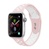 Maxbell Dual-color Perforated Sports Watchband for Apple iWATCH 1234 38/40MM 8