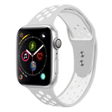 Maxbell Dual-color Perforated Sports Watchband for Apple iWATCH 1234 38/40MM 10