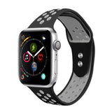 Maxbell Apple 1234 Universal Sports Double-button Silicone Gel Watchband 1