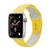 Maxbell Apple 1234 Universal Sports Double-button Silicone Gel Watchband 5