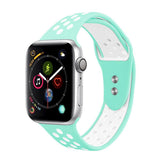Maxbell Apple 1234 Universal Sports Double-button Silicone Gel Watchband 7