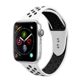 Maxbell Apple 1234 Universal Sports Double-button Silicone Gel Watchband 9