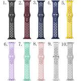 Maxbell Silicone Sport Bracelet Bands Strap for Apple iWATCH1234 38/40MM 1