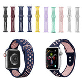 Maxbell Dual-color button Silicone Watchband for Apple iWATCH1234 42/44MM 1